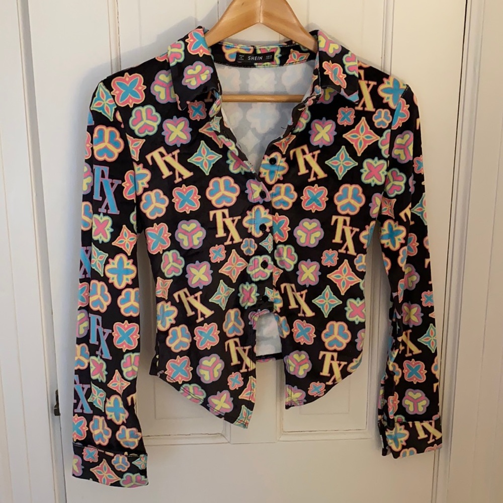 SHEIN long sleeve crop top